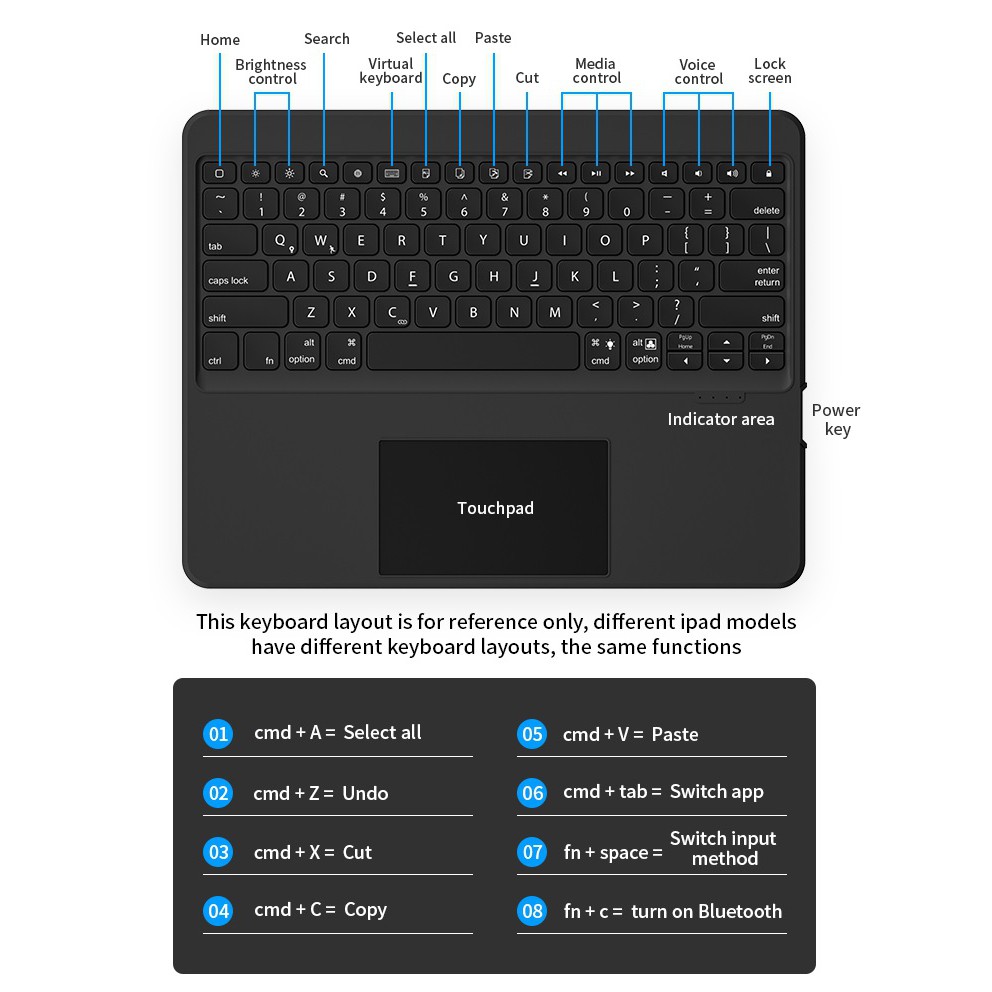 Bao da Magic keyboard TouchPad Cho IPad Pro 11 inch . 12.9 inch 2020 Chính hãng Benks cao cấp