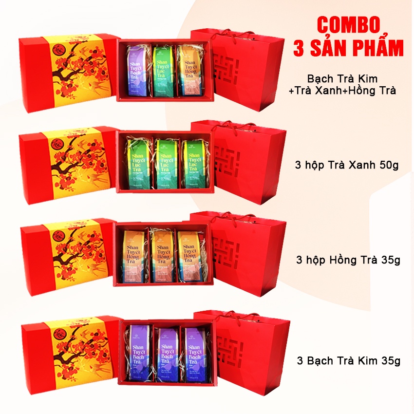 Hộp chè biếu Tết PHÚ QUÝ chè shan tuyết cổ thụ Hà Giang cả năm sung túc hộp quà tết ý nghĩa sang trọng | BigBuy360 - bigbuy360.vn