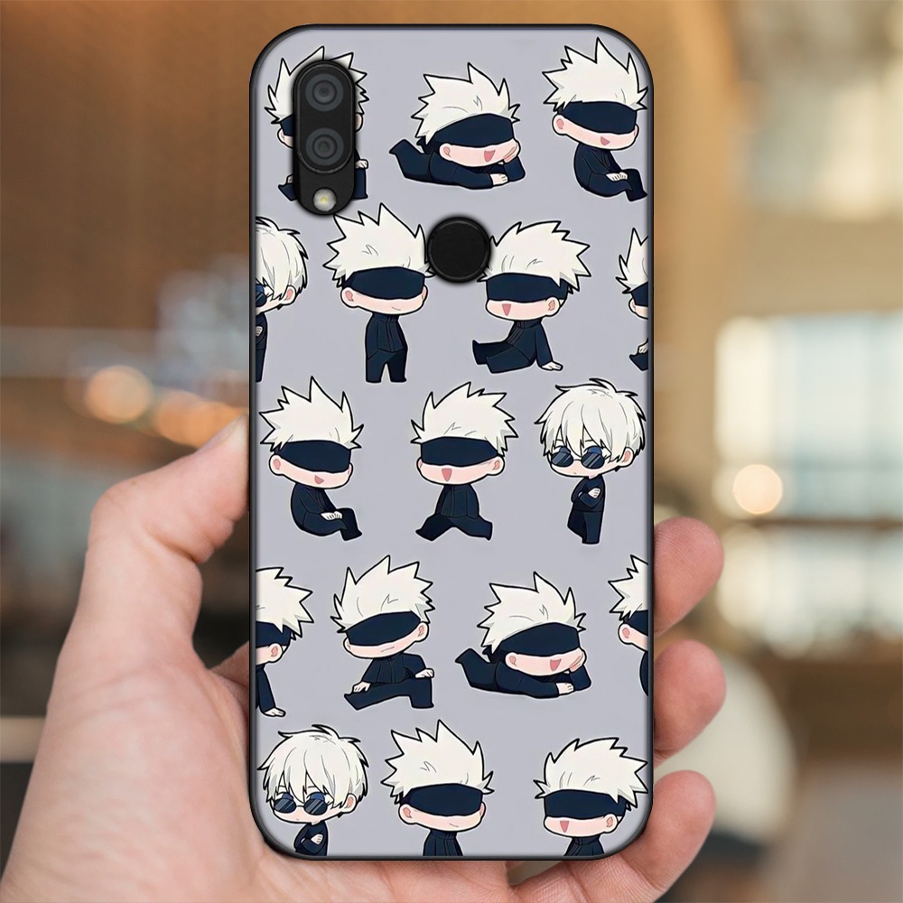 Ốp lưng Xiaomi Redmi 7 viền đen in hình Satoru Jujutsu Kaisen