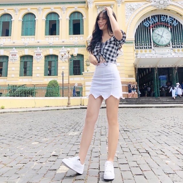 Chân váy kaki ngắn răng cưa - KÈM HÌNH THẬT | BigBuy360 - bigbuy360.vn