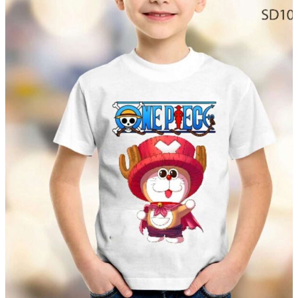 Áo thun Nam  one piece mũ rơm FREESHIP có size e bé