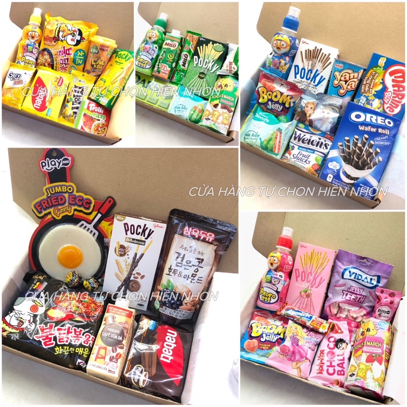 BOX QUÀ TẶNG BÁNH KẸO CHO BÉ - QUÀ SINH NHẬT-  Thích hợp các dịp