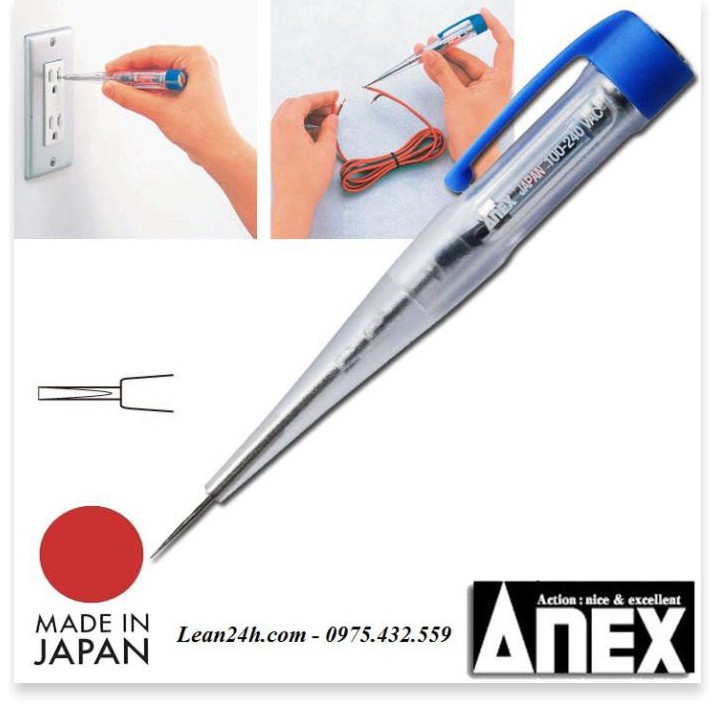 Bút thử điện đèn Led ANEX No.2036L (Japan)