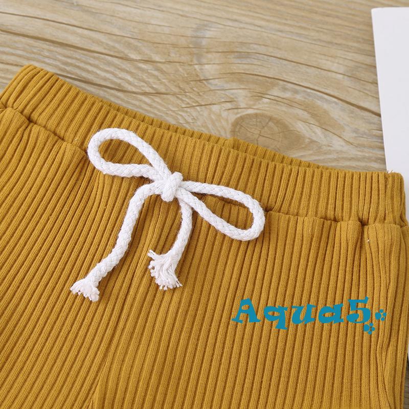 Set Áo Thun Tay Ngắn & Quần Short Cho Bé Trai & Gái Sơ Sinh Từ 0-24 Tháng Tuổi