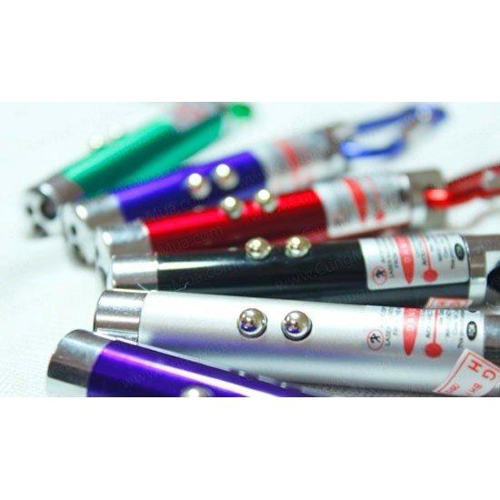 Đèn Pin Móc Khóa Lazer Mini 3 Trong 1 Tiện Lợi