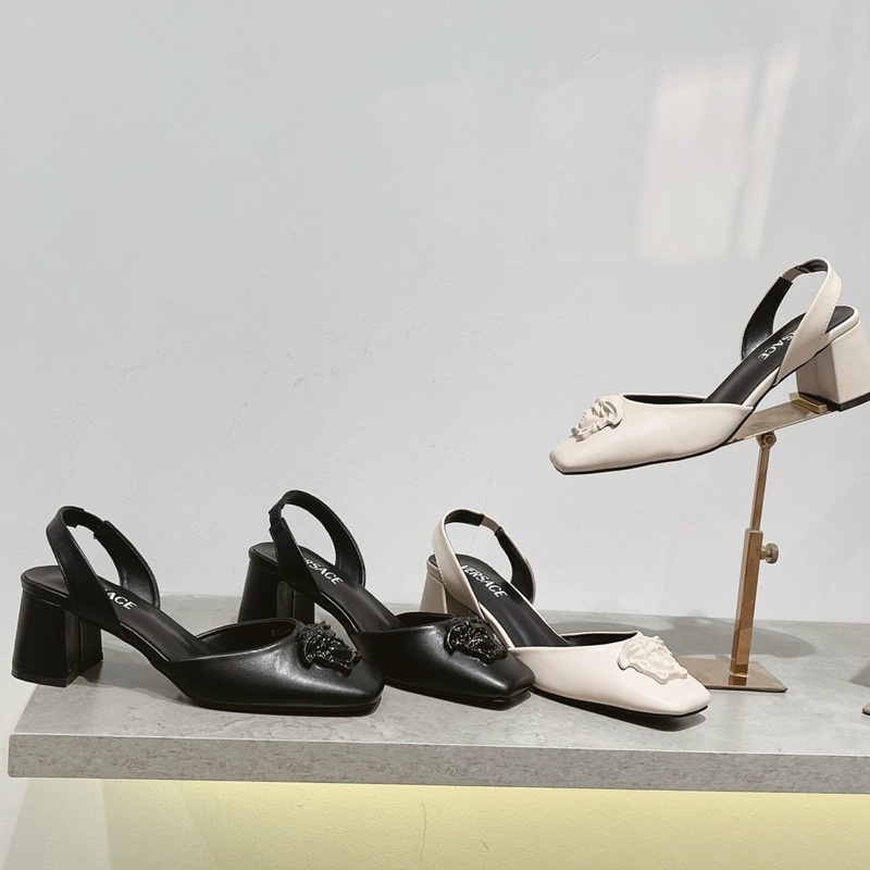 Sandal cao gót versac 5p qccc fullbox