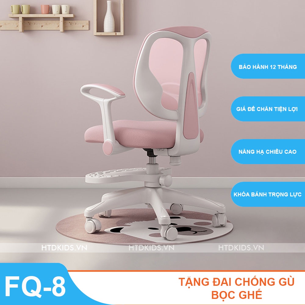 (CHÍNH HÃNG BABUNUO) Ghế ngồi học chống gù kiểu mới cố định dáng ngồi khoa học - Điều chỉnh 3 chiều - HTD