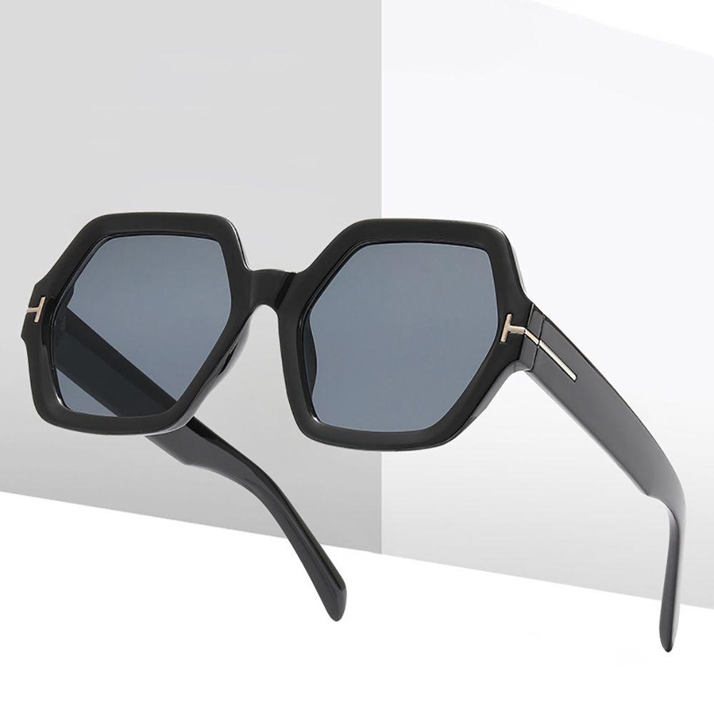 Kính Chống Bức Xạ UV400 Tròng Lớn Phong Cách Hàn Quốc Cho Nam Và Nữ