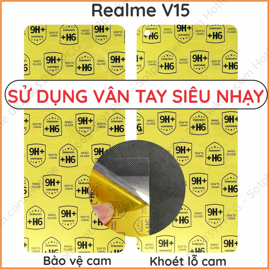 Dán cường lực Realme V15 nano dẻo siêu bền, độ cường lực 9H+