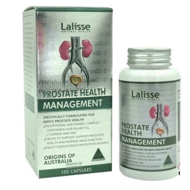 Viên uống hỗ trợ chức năng tuyến tiền liệt Lalisse Prostate Management của Úc 100 viên
