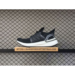Giày Chạy Bộ , Sneaker Nam , Nữ Ultra Boost 5.0 Đen Đế Trắng