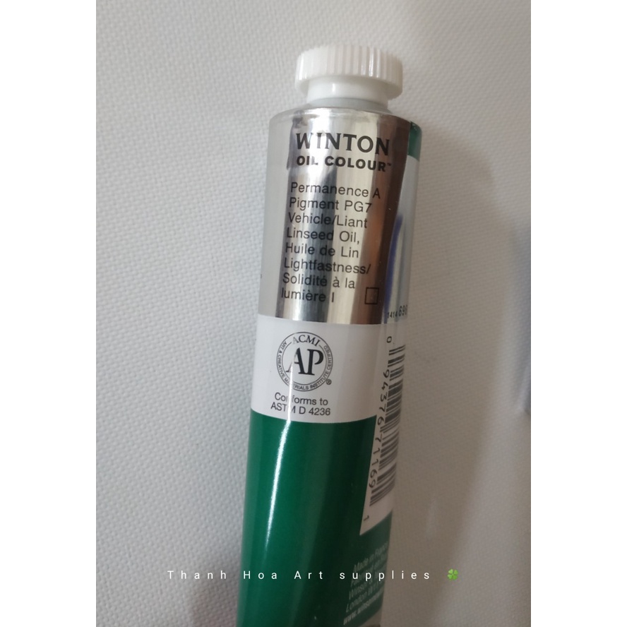 Sơn dầu Anh tuýp lẻ Winton 37ml hãng Winsor & Newton - Bảng 2