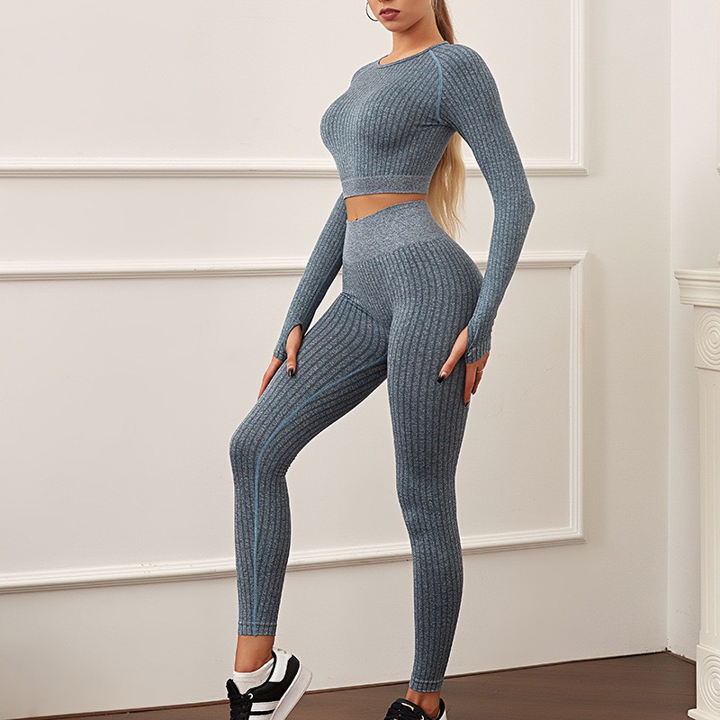 Set Đồ Tập Gym, Yoga, Aerobic VẢI DỆT KIM chất siêu co giãn thoải mái - Hàng Quảng Châu Cao Cấp (BT28)
