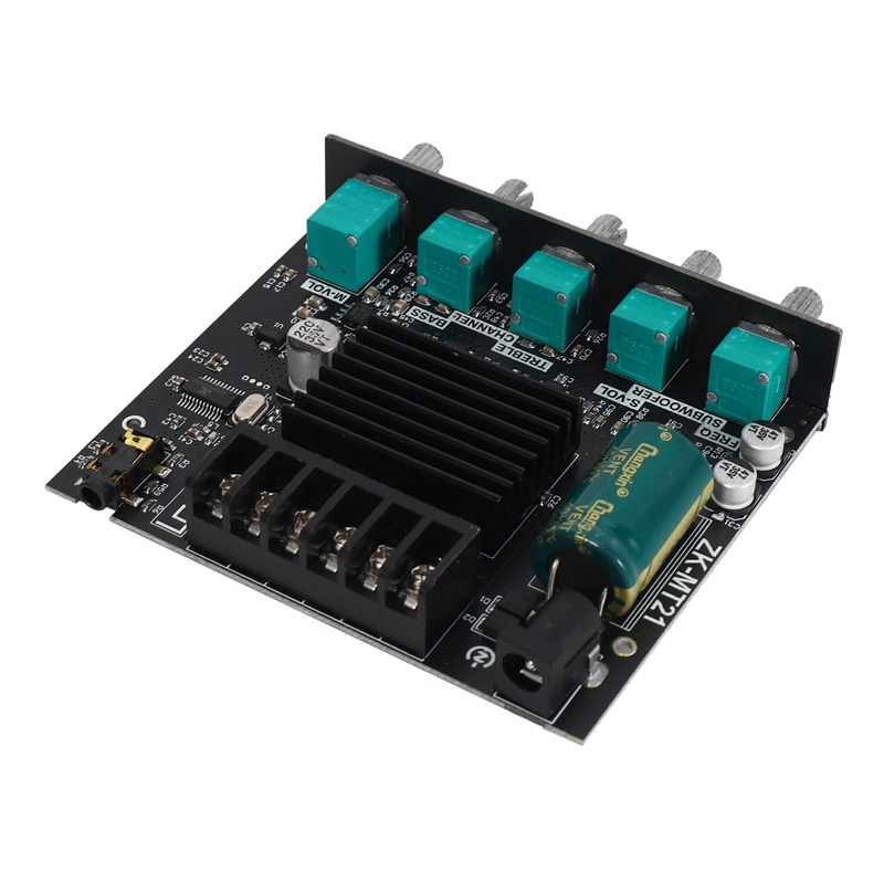 Bảng mạch khuếch đại âm thanh ZK-MT21 2.1 Bluetooth 5.0 50WX2+100W AMP AUX