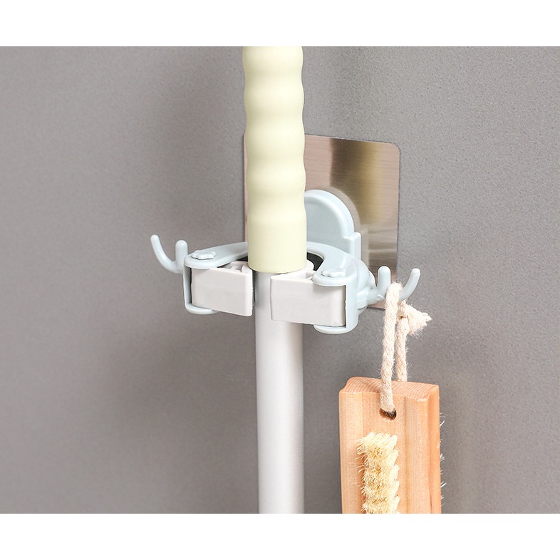 Móc dán treo câu lau nhà, chổi đa năng chịu lực tốt