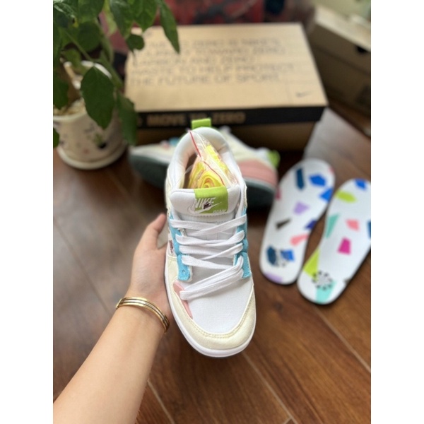GIÀY SB DUCK XANH HỒNG, SB DUCK 7, SB DUNK LOW DISRUPT 2 'MULTI COLOR' màu bản cao cấp ảnh thật shop tự chụp