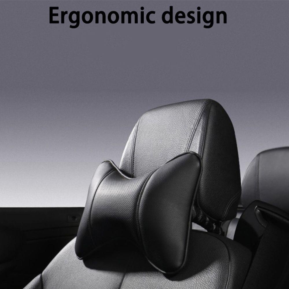 SHOUKEY Gối Tựa Đầu Bằng Da Cotton Thoải Mái Cho Ghế Ngồi Xe Hơi