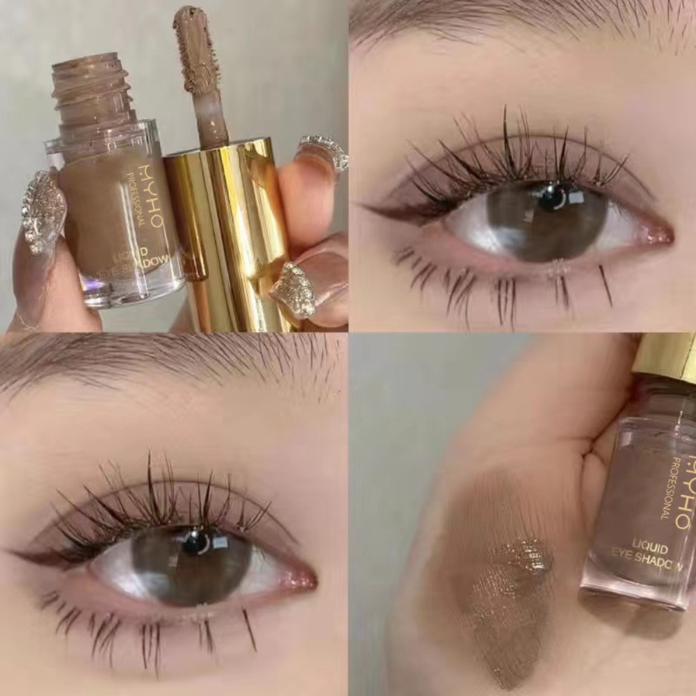 myho liquid eye shadow lêlescent trang điểm mắt màu đất cho người mới trang điểm làm sáng và sửa chữa bóng mắt mềm mượt nhẹ nhàng và tinh tế