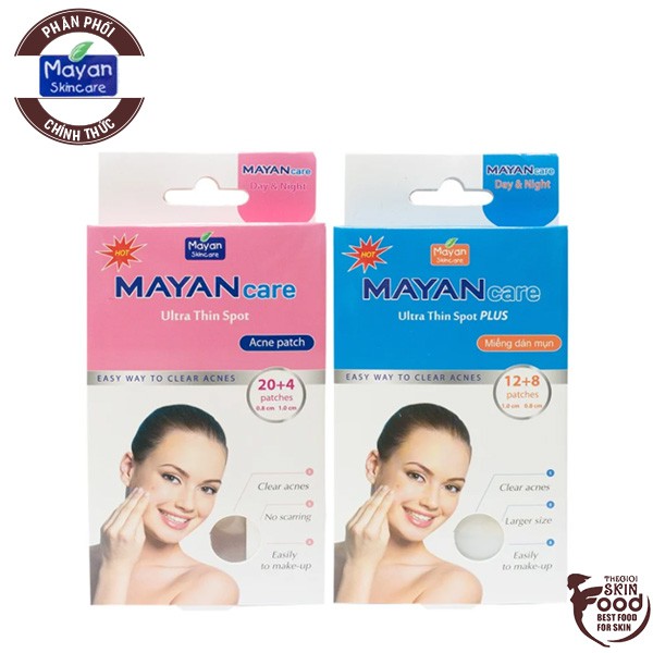 Miếng Dán Mụn Giúp Giảm Viêm, Giảm Sưng Tấy Mayan Ultra Thin Spot