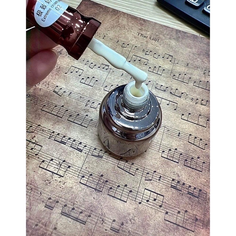 Sơn gel mxbon trắng đen, trắng sữa, trắng nước gạo chính hãng lên màu chuẩn