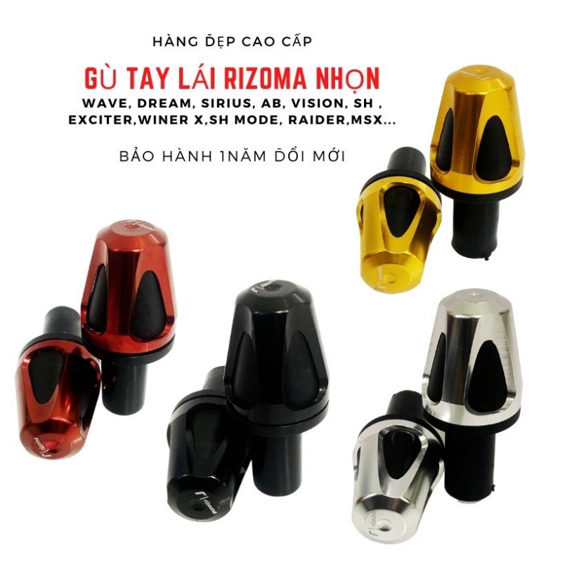 Gù Tay Ga Xe Máy Rizoma Nhôm CNC Cho Tất Cả Các Dòng Xe Honda Yamaha