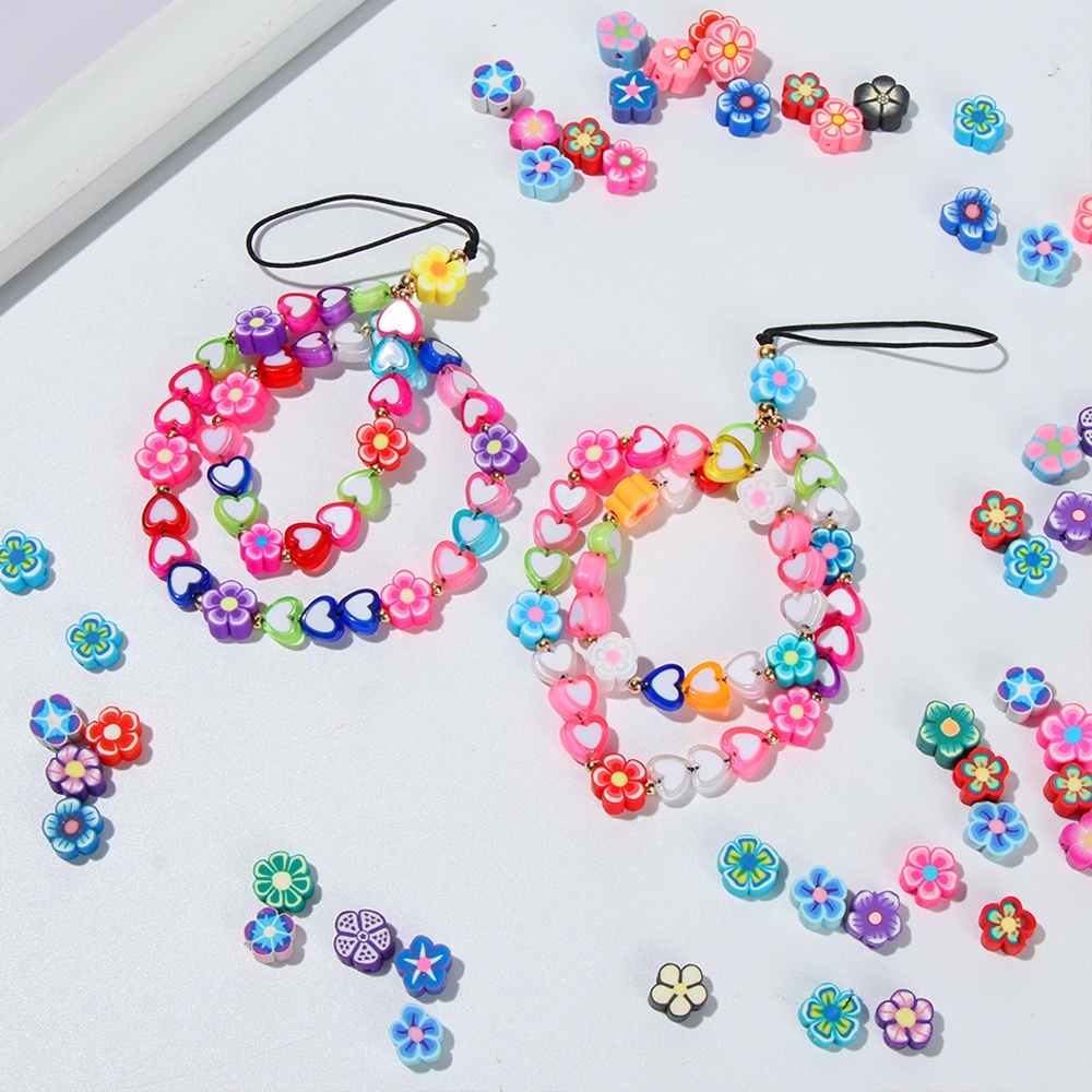 Set 50 Hạt Đất Sét Polymer 10mm Làm Trang Sức Thủ Công