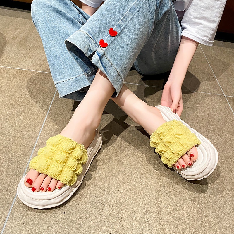 Dép Quai Ngang Đế Dày Thời Trang Cho Nữ