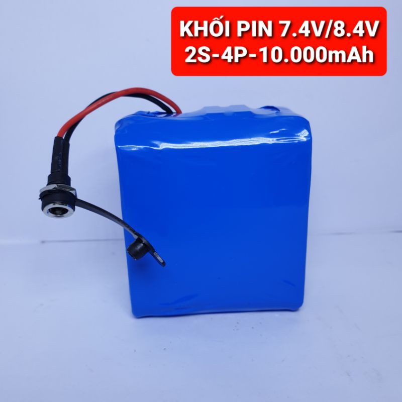 Achun.vn - KHỐI PIN 2S - 8.4V - 2.5Ah/..../10.0Ah XẢ 20A