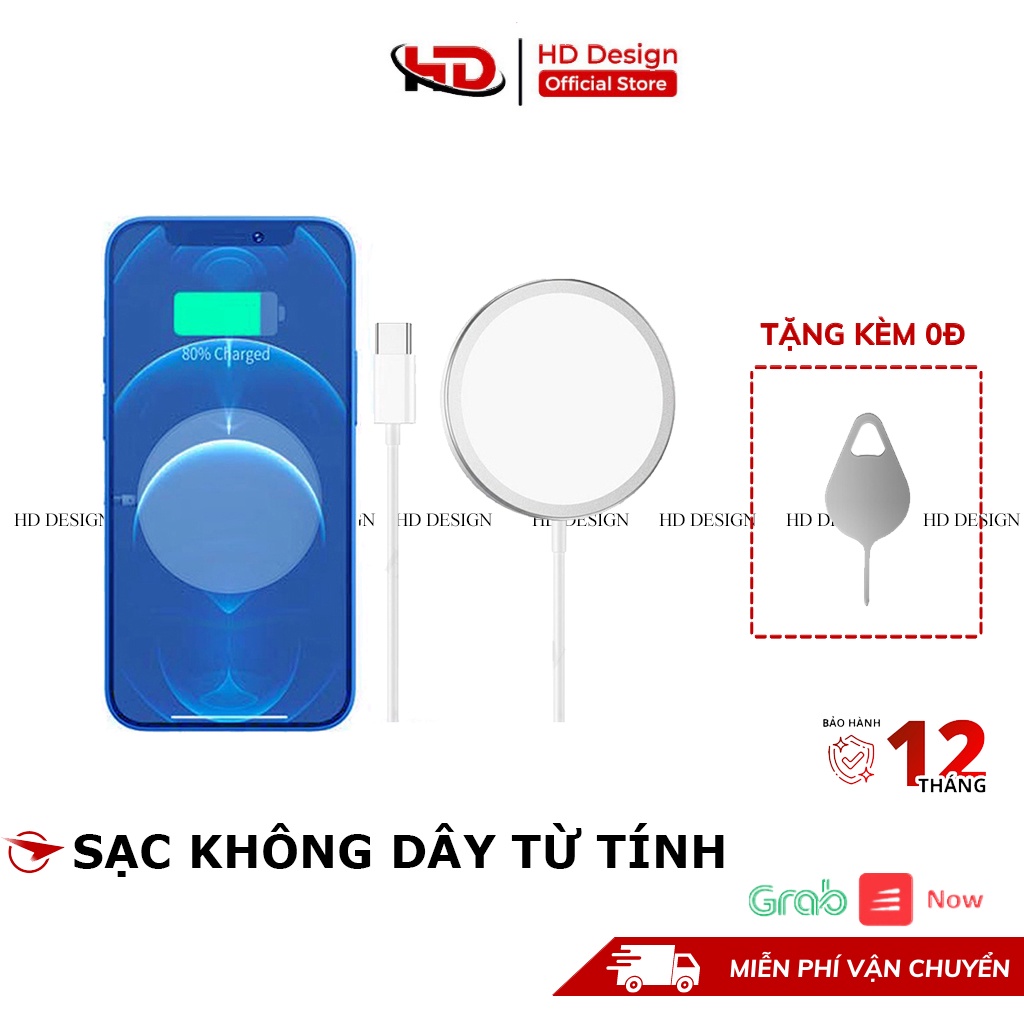 Sạc Từ Tính ko dây sạc ko dây táo,Sạc Từ Tính Dùng Cho đIP- An Toàn-Nhỏ Gọn-Tiện Lợi-Hỗ Trợ Sạc Nhanh