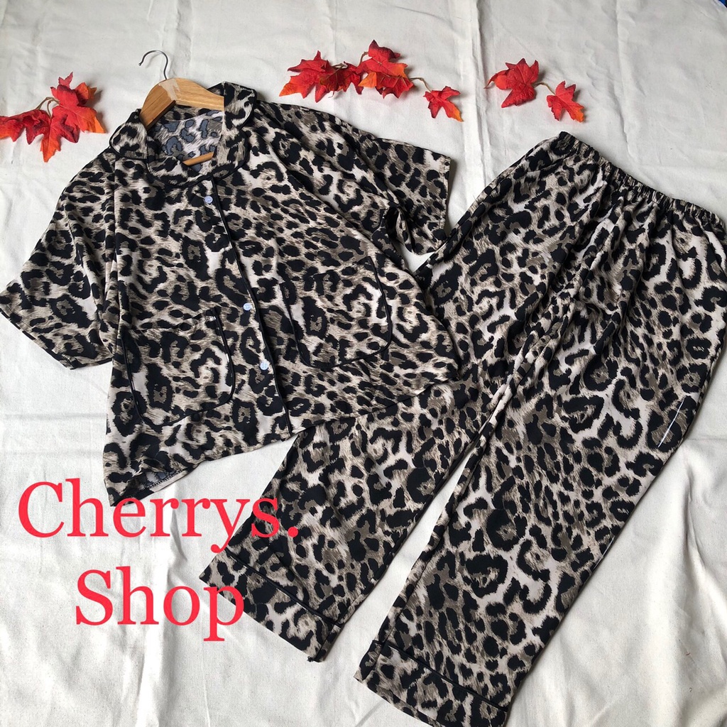 Đồ bộ pijama lụa cánh dơi cộc tay quần dài dưới 58 kg -Đồ bộ mặc nhà mặc ngủ siêu đẹp