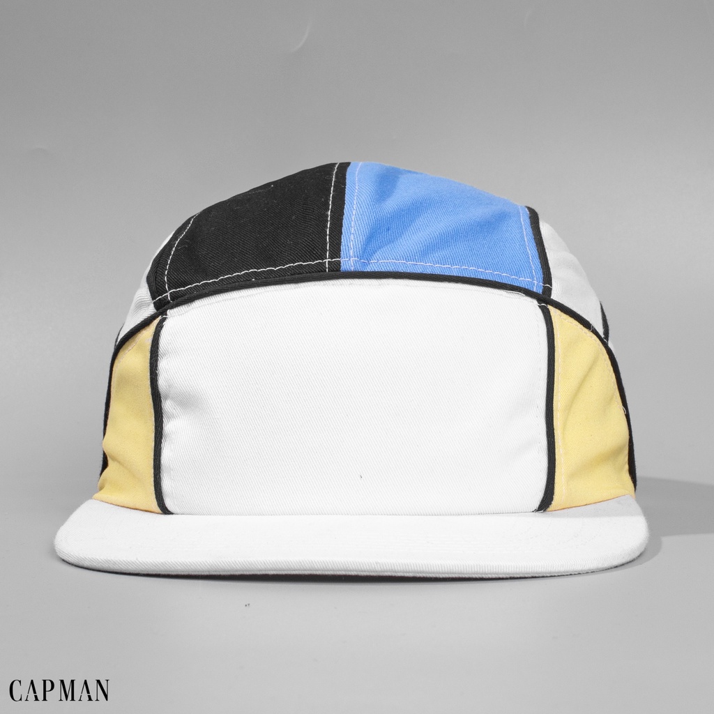 Mũ snapback chính hãng CAPMAN phong cách hiphop phối màu Trắng Xanh CM156