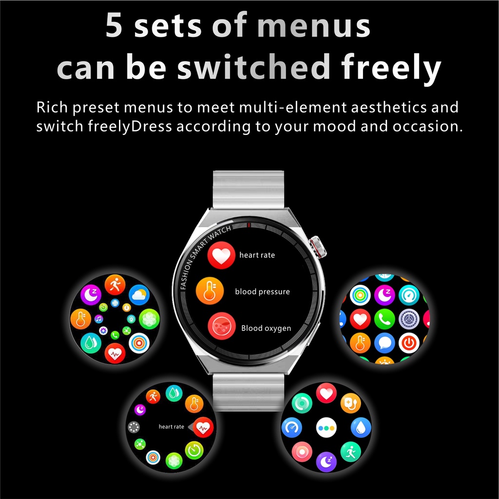 Đồng Hồ Thông Minh Huawei same 1: 1 2022 Màn Hình 1.39 inch Có Chức Năng Gọi Điện Thoại Siêu Dài PK X5 PRO X3