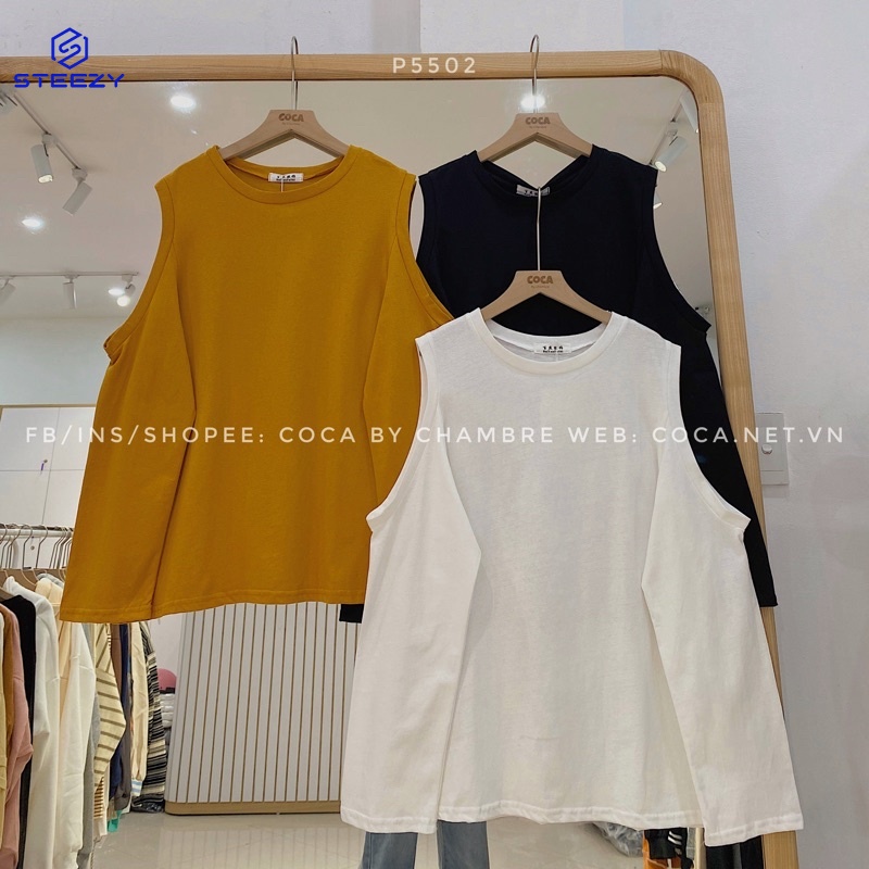 🚚 Áo PULL dài tay thu đông khoét vai form rộng phong cách baby (Có sẵn/ảnh thật)