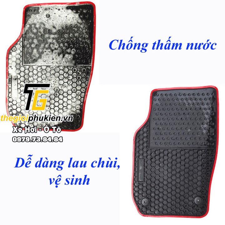 Lót sàn cao su đúc 3D dành cho xe Mitsubishi Pajero Sport 2012-2017