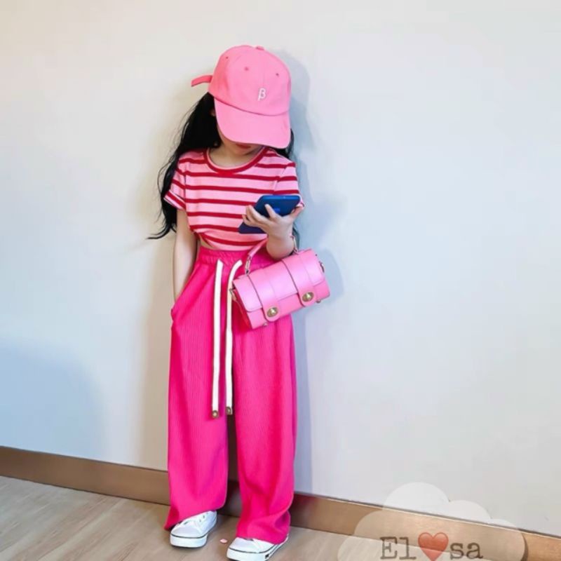 SÉT  ÁO LEN KÈM QUẦN XUÔNG SÀNH ĐIỆU BÉ GÁI