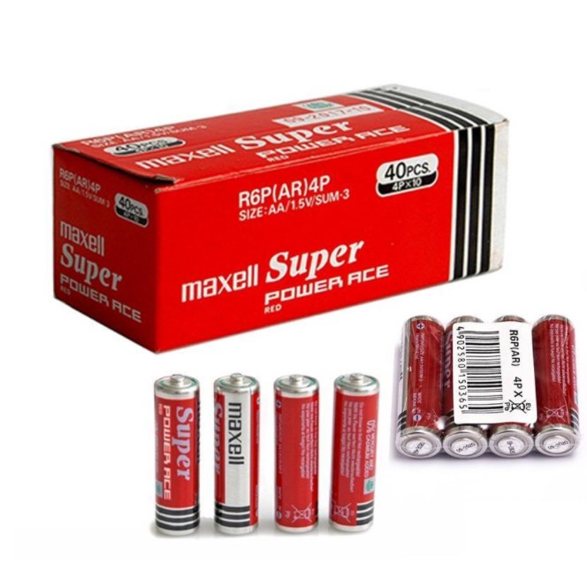 Hộp 40 Viên Pin Tiểu 1.5V AA (2A) MAXELL