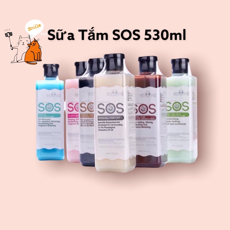 Sữa Tắm SOS lưu hương lâu, loại bỏ mùi hôi cho Chó Mèo