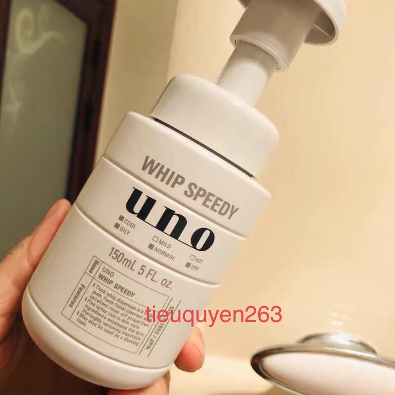 Sữa rửa mặt kiểm soát dầu UNO whip speedy 150ml