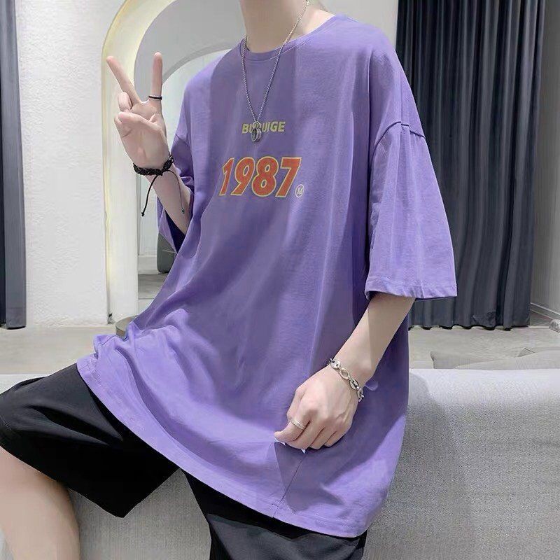 Áo phông Oversize 1987, JACKLANE, Áo cộc tay Unisex Jack Lane | BigBuy360 - bigbuy360.vn