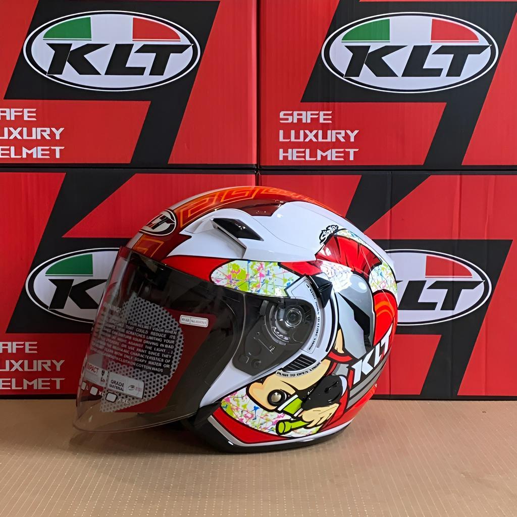 Nón bảo hiểm KLT Venom có 2 kính size M L XL đi xe máy chính hãng, bảo hành 12 tháng