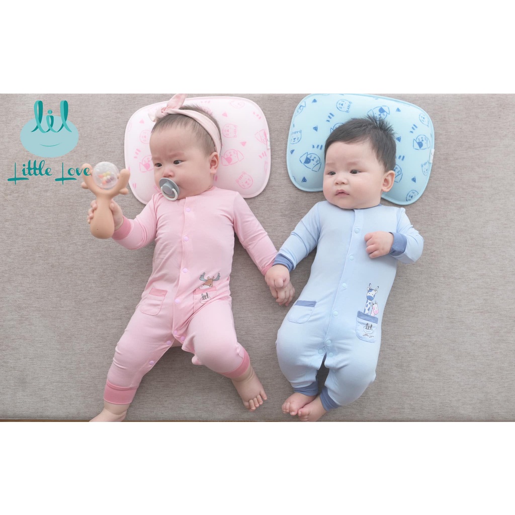 Bộ body sơ sinh smoothy 01 cho trẻ từ 0-6m little love (LBD22)
