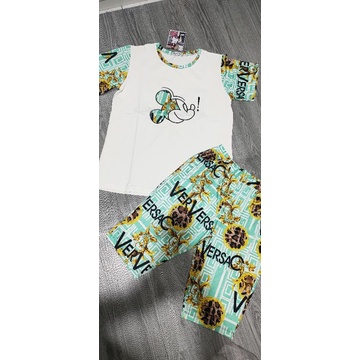 Bộ Quỳnh Anh tay ngắn quần lửng ,quần dài thun thái sale