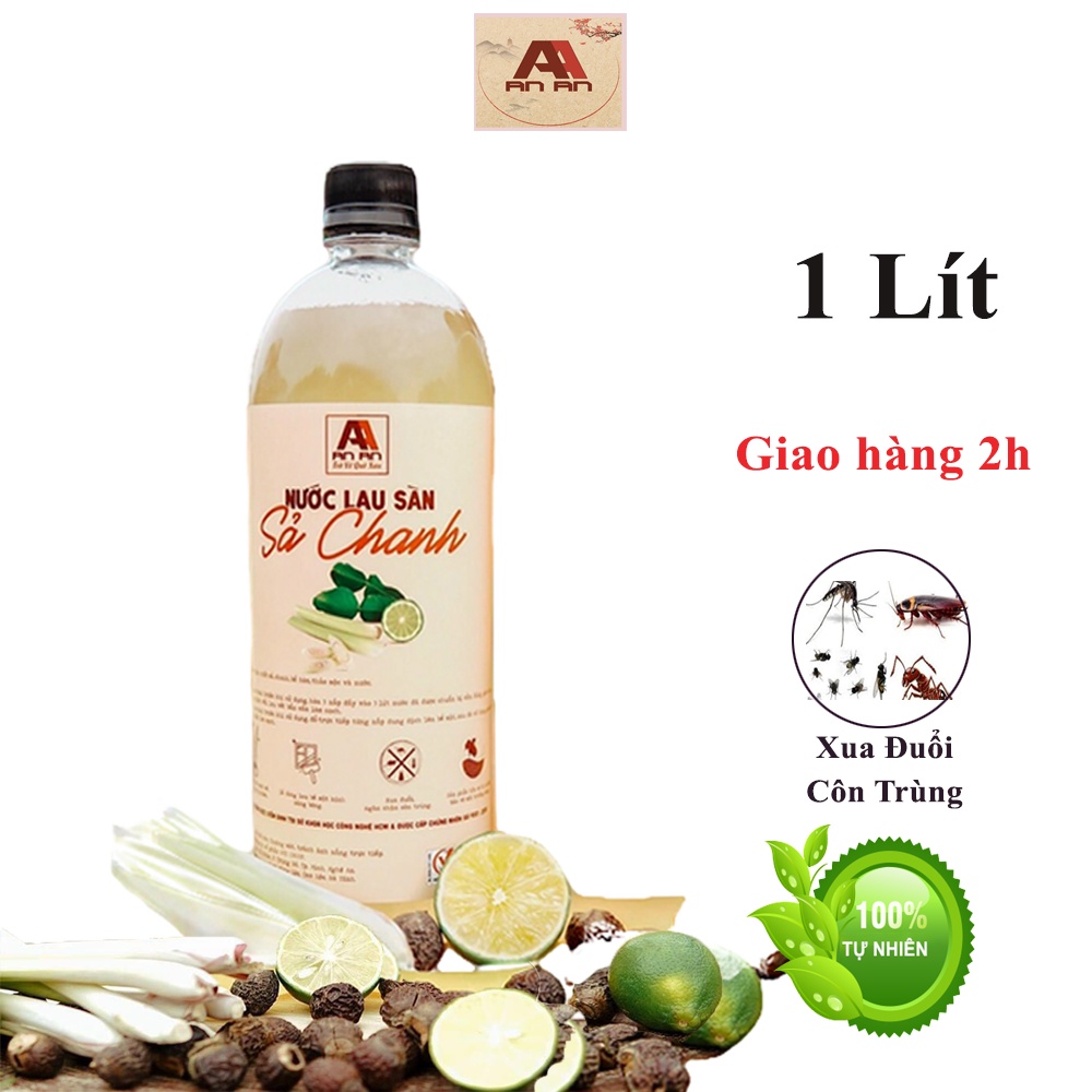 Nước Lau Sàn Sả Chanh Organic (1000ml) | Đánh Bay Vết Bẩn Cho Nhà Sạch Mát | Xua Đuổi Côn Trùng , An Toàn Tiết Kiệm |