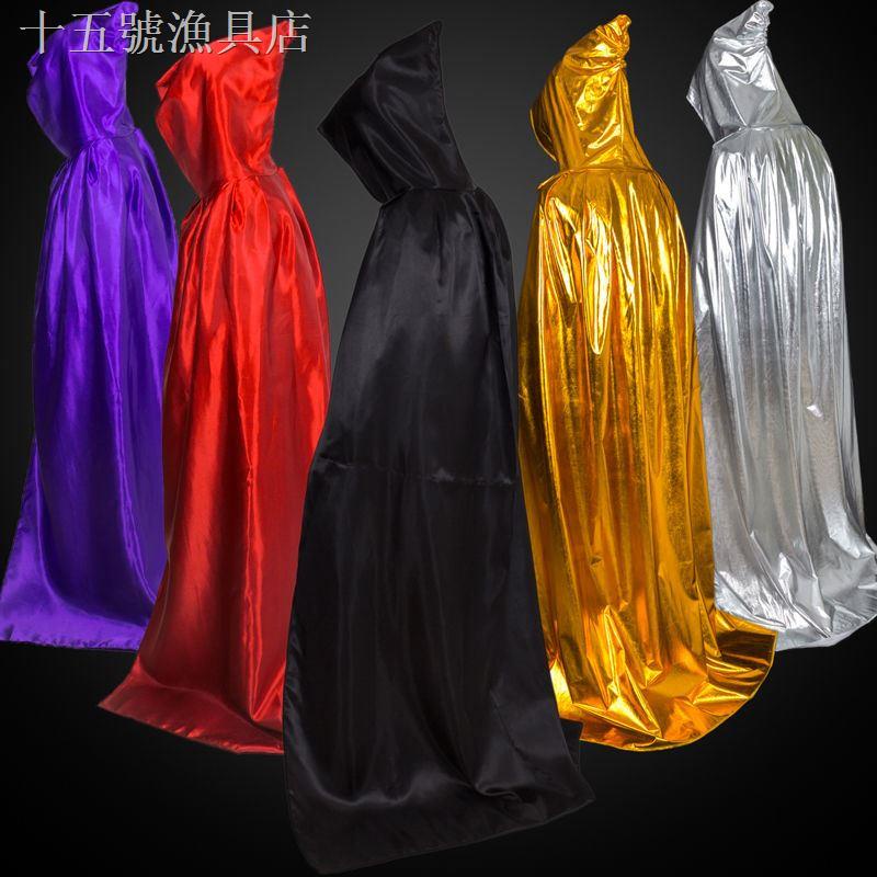 ☍❀Áo Choàng Đen Hóa Trang Phù Thủy Ma Cà Rồng Samurai Ngày Halloween Cho Nam Và Nữ