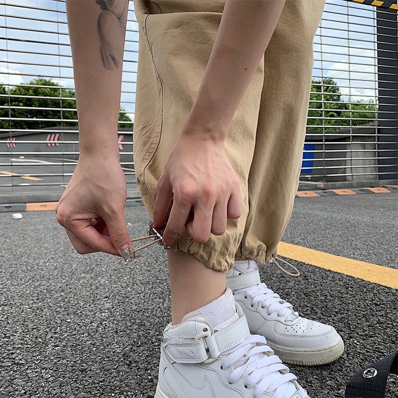 Quần haarem nữ lưng cao có bo chân