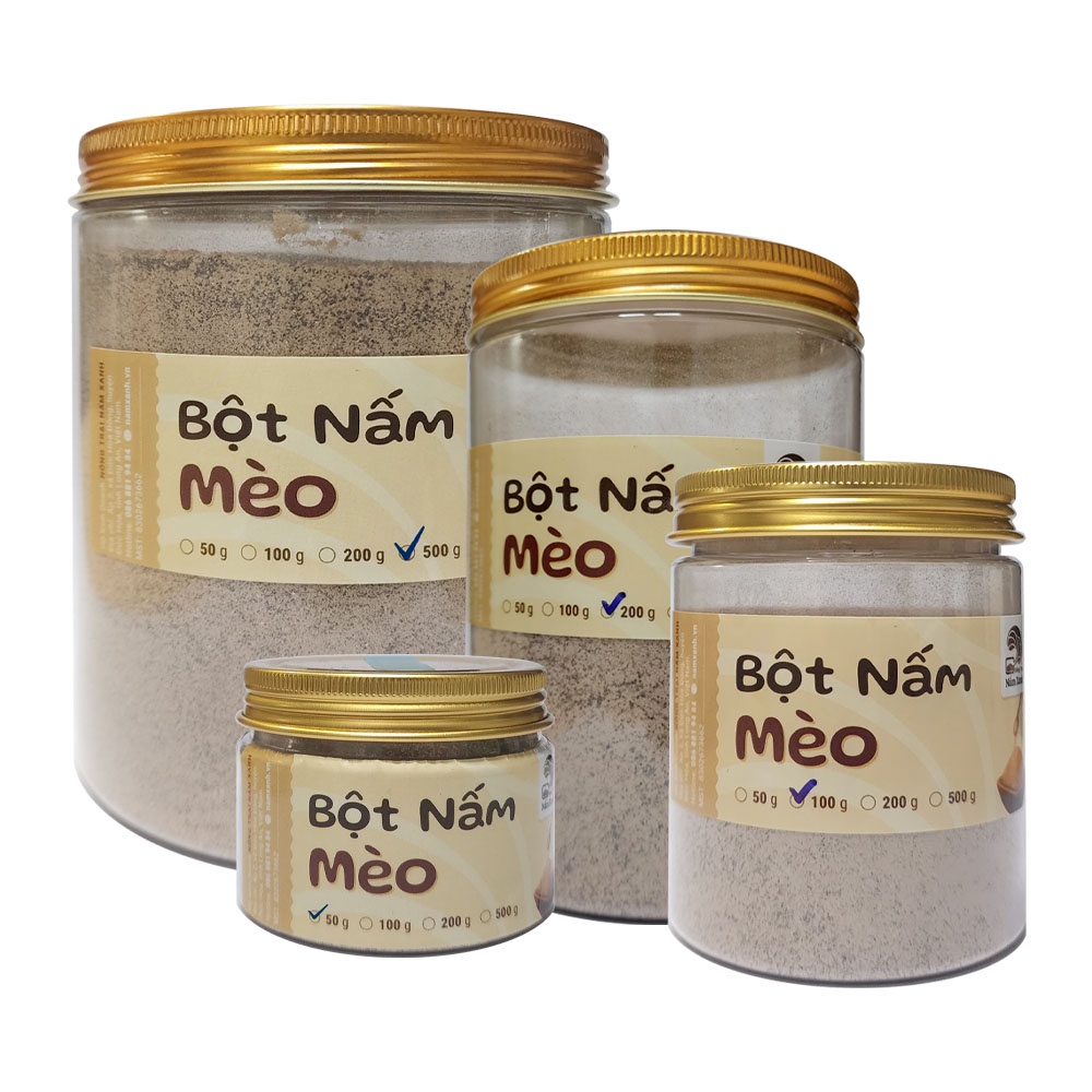 Bột Nấm Mèo (Mộc Nhĩ) 50gr 100gr 200gr Nêm Vị Ngon Giòn Dai Cho Món Ăn - Nông Trại Nấm Xanh