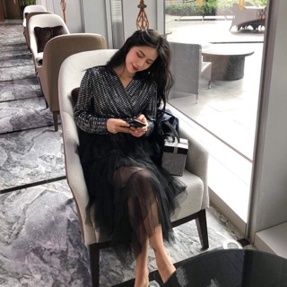 Váy dự tiệc váy tiểu thư sang chảnh