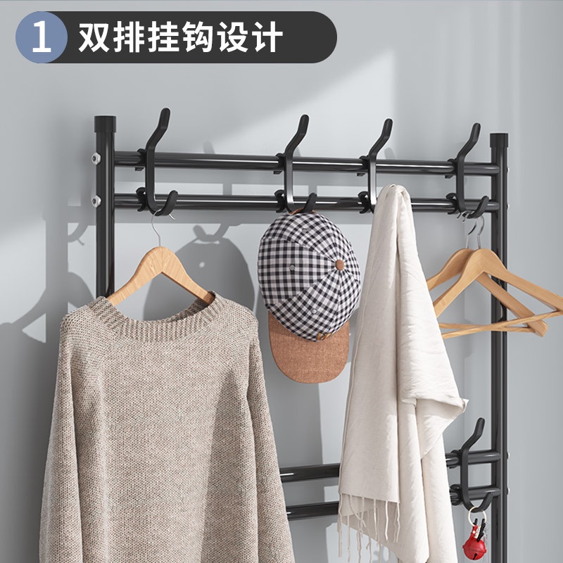 Kệ Treo Quần Áo Chữ L 5 Tầng Mẫu Mới Cải TIến (NC26)