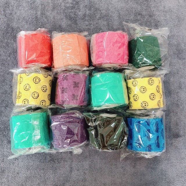 Cuộn vải bọc máy phun xăm chống trơn, cuộn bọc tay cầm máy phun xăm , Bandage Quấn Máy