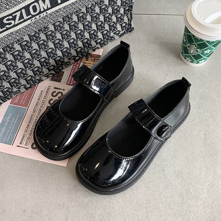 [Sẵn đen 38]Giày Mary Jane ULZZANG Retro mũi tròn - thebluehouse | BigBuy360 - bigbuy360.vn